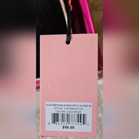 Juicy Couture NIB Black and White Crossbody Bag And Coin Pouch Set - Picture 5 of 5